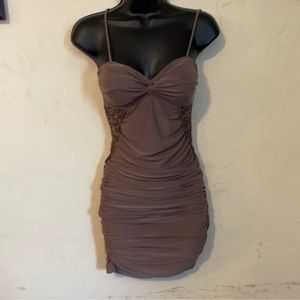Love culture brown bodycon spaghetti strap dress size M